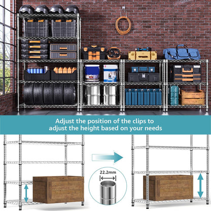 M MZG 450 lbs Steel Storage Shelving 3-Tier Utility Shelving Unit Steel Organizer Wire Rack for Home,Kitchen,Office (11.8" D x 17.7" W x 26.3" H) - Colors A