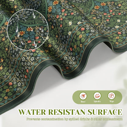iCasso Desk Mat for Keyboard and Mouse, Large Mouse Pad, Desk Pad Mat, Anti-Slip Big Mousepad with Stitched Edges for Computer Desktop(Deep Green)