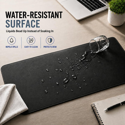 KTRIO Large Gaming Mouse Pad Desk Mat for Gamer, 31.5" x 11.8", Black, XL | Extended Size Design, Superior Micro-Weave Cloth, Non-Slip Rubber Base, Durable Stitched Edges, Water-Resistant Coating