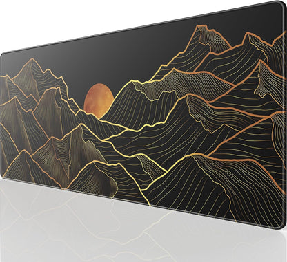 KTRIO Large Gaming Mouse Pad Desk Mat for Gamer, 31.5" x 11.8", Black, XL | Extended Size Design, Superior Micro-Weave Cloth, Non-Slip Rubber Base, Durable Stitched Edges, Water-Resistant Coating