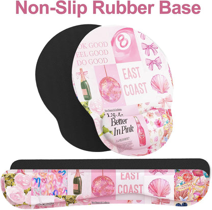 Ergonomic Mouse Pad with Wrist Rest and Keyboard Wrist Rest, Mousepad