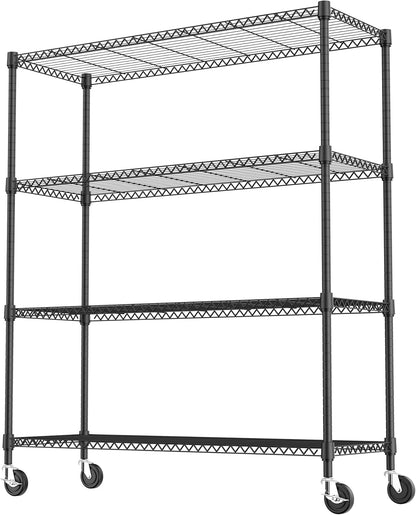 M MZG 450 lbs Steel Storage Shelving 3-Tier Utility Shelving Unit Steel Organizer Wire Rack for Home,Kitchen,Office (11.8" D x 17.7" W x 26.3" H) - Colors A
