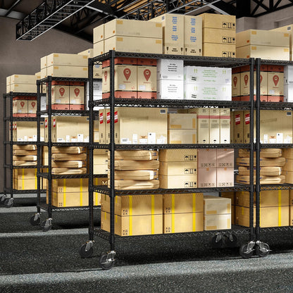 M MZG 450 lbs Steel Storage Shelving 3-Tier Utility Shelving Unit Steel Organizer Wire Rack for Home,Kitchen,Office (11.8" D x 17.7" W x 26.3" H) - Colors A