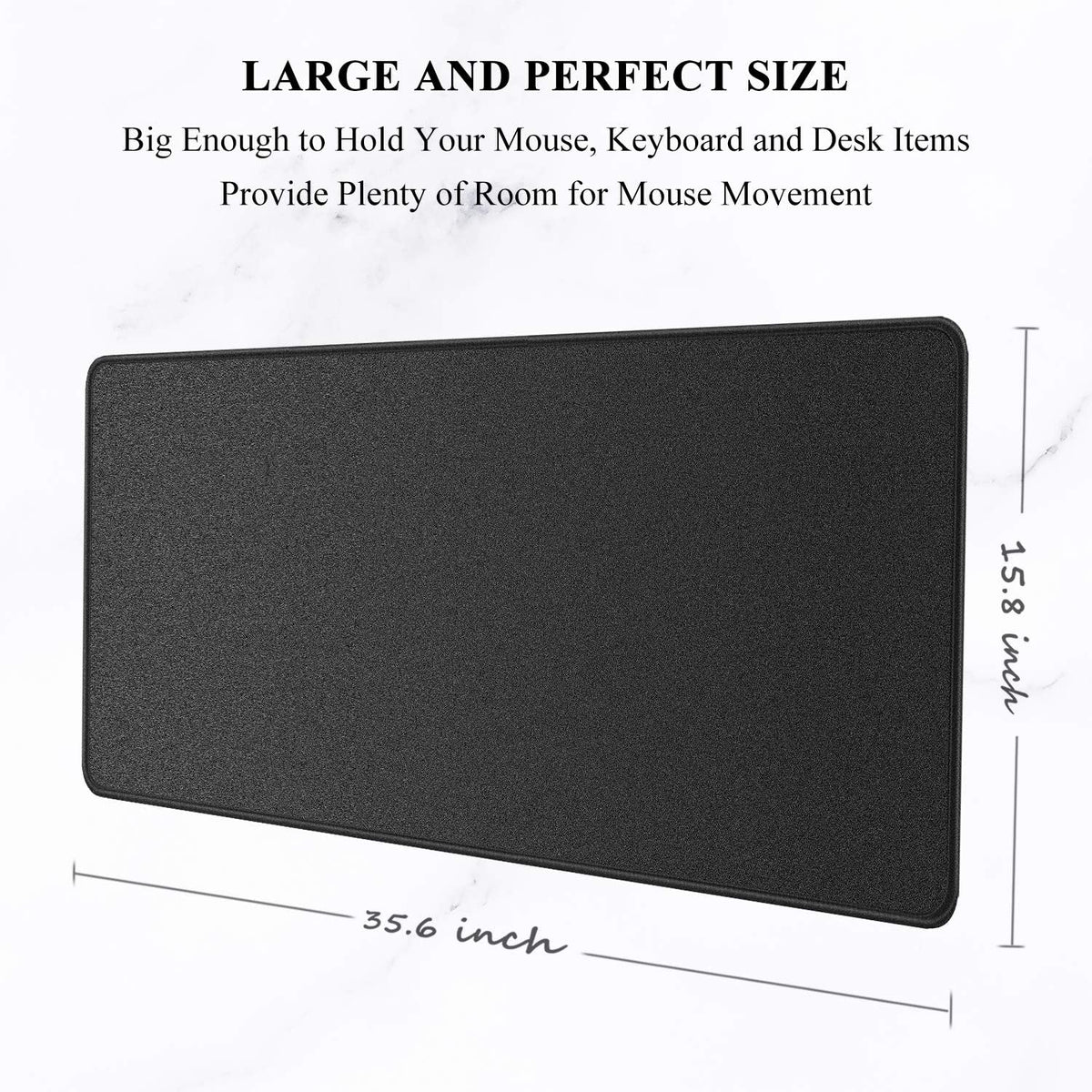 Auhoahsil Desk Mat, Ultra Large Mouse Pad, XXL Gaming Mousepad, Green Tropical Leaves Deskpad, Big Extended Full Size Mouse Pad, Desktop Desk Matt for Keyboard, Laptop & Computer, 35.5 x 15.7 in - Colors A