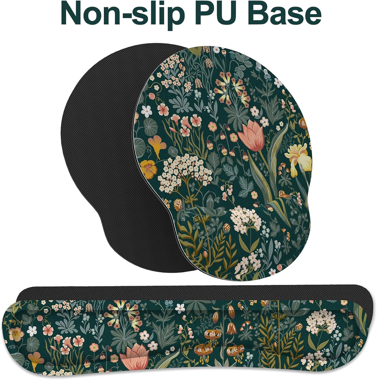 Ergonomic Mouse Pad with Wrist Rest and Keyboard Wrist Rest, Mousepad