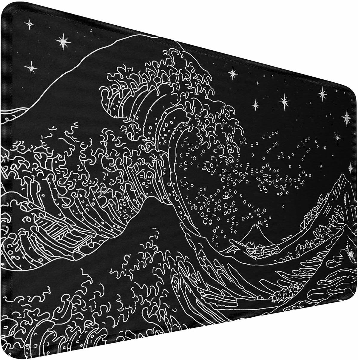 Large Gaming Mouse Pad, 31.5x15.7 inch Large Extended Computer Keyboard Mouse Mat, Water Resist Non-Slip Mousepad Rubber Base Long XXL Desk Mouse Pad for Work & Gaming, Office & Home, Black