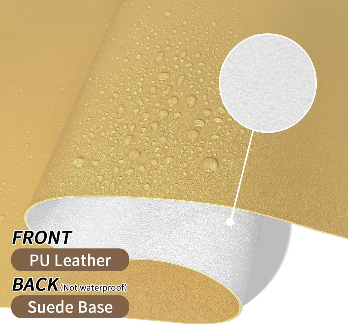 Bloss Leather Desk Pad and Keyboard Wrist Rest, Large Mouse Pad + Keyboard Pad+Mouse Wrist Support, Non-Slip Desk Mat Protector for Office, Home(31.5×15.7 Inches,Beige) - Colors B