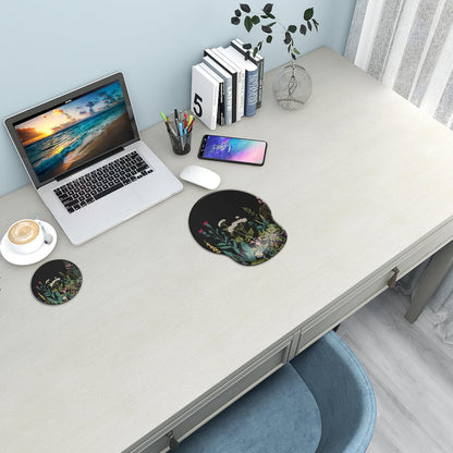 Ergonomic Mouse Pad with Wrist Rest Support,Gel Mouse Pads for Desk - Colors A