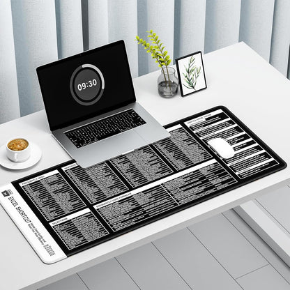 Auhoahsil Desk Mat, Ultra Large Mouse Pad, XXL Gaming Mousepad, Green Tropical Leaves Deskpad, Big Extended Full Size Mouse Pad, Desktop Desk Matt for Keyboard, Laptop & Computer, 35.5 x 15.7 in - Colors B
