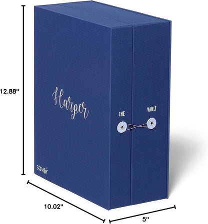 Savor | All-in-One Desk Organizer | Blue – Keep Desk, Office, and Home Organized All-in-One Storage System for Important Files, Documents, Stationery, and Office Supplies
