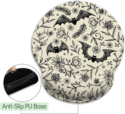 LIMKRIAN Cat Ergonomic Mouse Pad with Wrist Rest, Gaming Mouse Pad with Wrist Support, Funny Mouse Pads for Desk, Computer Mousepad with Non-Slip Pain Relief PU Base, Cute Office Desk Accessories - Colors B