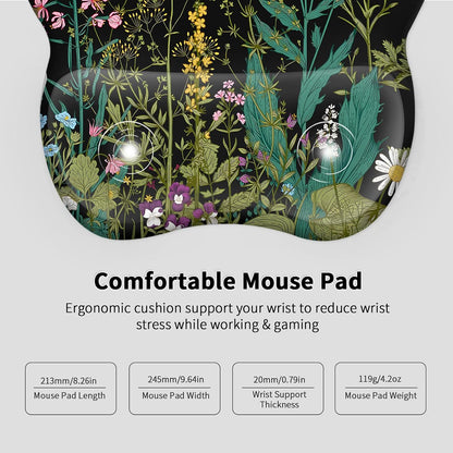 Ergonomic Mouse Pad with Wrist Rest, Memory Foam Support Mousepad