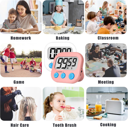 ZILLEEN Classroom Timer for Kids Teachers 2 Pack Digital Timers