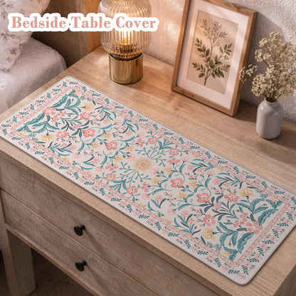 iCasso Desk Mat for Keyboard and Mouse, Large Mouse Pad, Desk Pad Mat, Anti-Slip Big Mousepad with Stitched Edges for Computer Desktop(Deep Green)