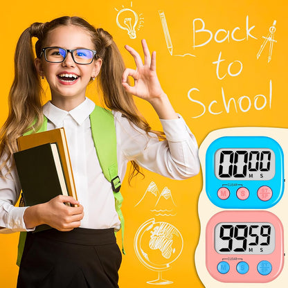 ZILLEEN Classroom Timer for Kids Teachers 2 Pack Digital Timers