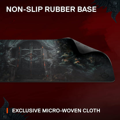 QcK Gaming Mouse Pad - XXL Cloth - Peak Tracking and Stability - Esports Mousepad - Never-Slip - Full Desk Coverage