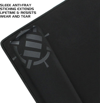 ENHANCE XXL Large Mouse Pad for Desk with 2XL Ergonomic Memory Foam Wrist Rest Support (31.5 x 13.78 x 1 inches) - Desk Pad with Anti-Fray Stitching & Soft Cushion Mat Surface, Designed in the U.S.