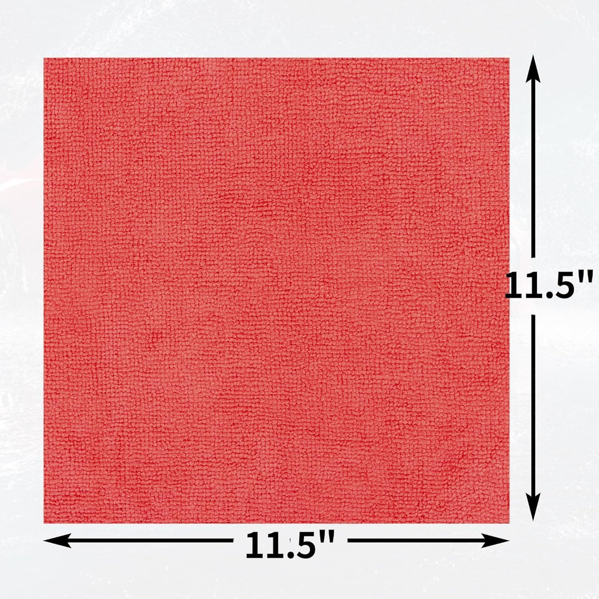 Microfiber Cleaning Cloth, Cleaning Rags Microfiber Towel Bulk Absorbent Lint-Free Wash Cloths, All-Purpose Shop Towels for Cars, Automotive, Garage, Home & Kitchen 11.5"*11.5"