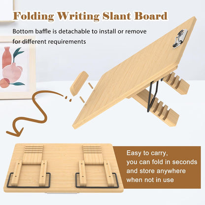 Slant Board for Writing Adjustable Slanted Writing Board Easel for Desk