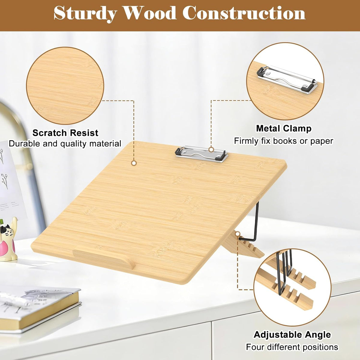 Slant Board for Writing Adjustable Slanted Writing Board Easel for Desk