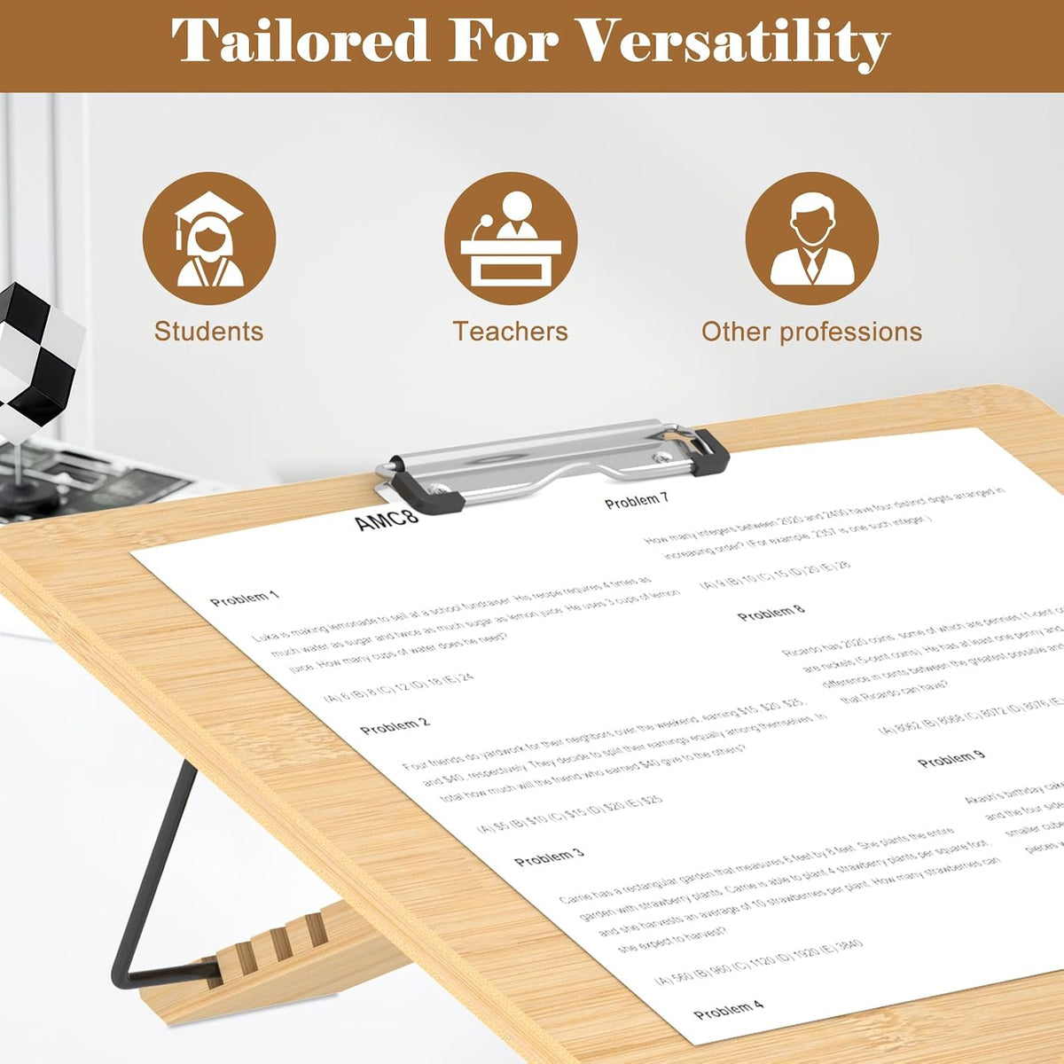 Slant Board for Writing Adjustable Slanted Writing Board Easel for Desk