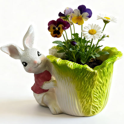 3.3” Mini Panda Ceramic Planter, Adorable Mini Indoor Plant Pot with Drainage Hole, Cute Animal Flower Pot for Succulents, Herbs, Small Desk Plant, Home Office Desk Decor