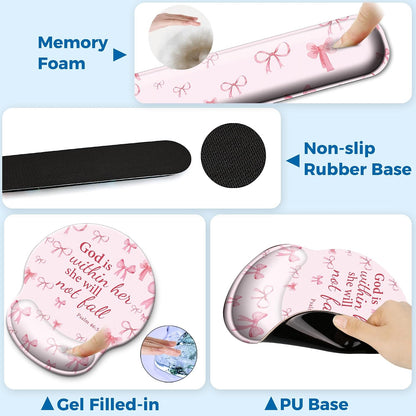 Mouse Pad and Keyboard Wrist Rest Support,Ergonomic Mouse Pad Set