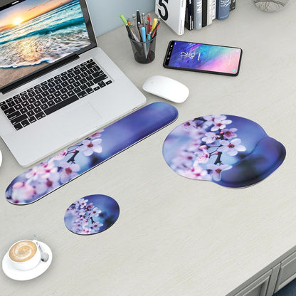 Mouse Pad and Keyboard Wrist Rest Support,Ergonomic Mouse Pad Set