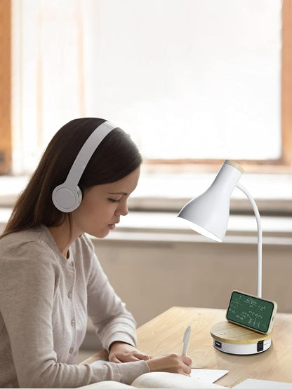 Metal Desk Lamp Wireless Charging Table Lamp Touch Reading Lights