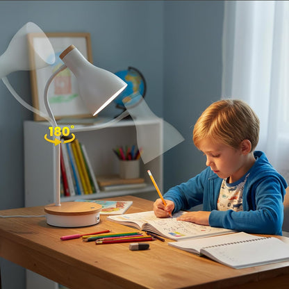 Metal Desk Lamp Wireless Charging Table Lamp Touch Reading Lights