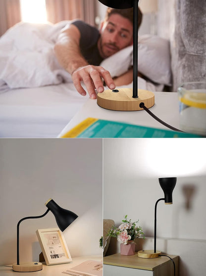 Metal Desk Lamp Wireless Charging Table Lamp Touch Reading Lights