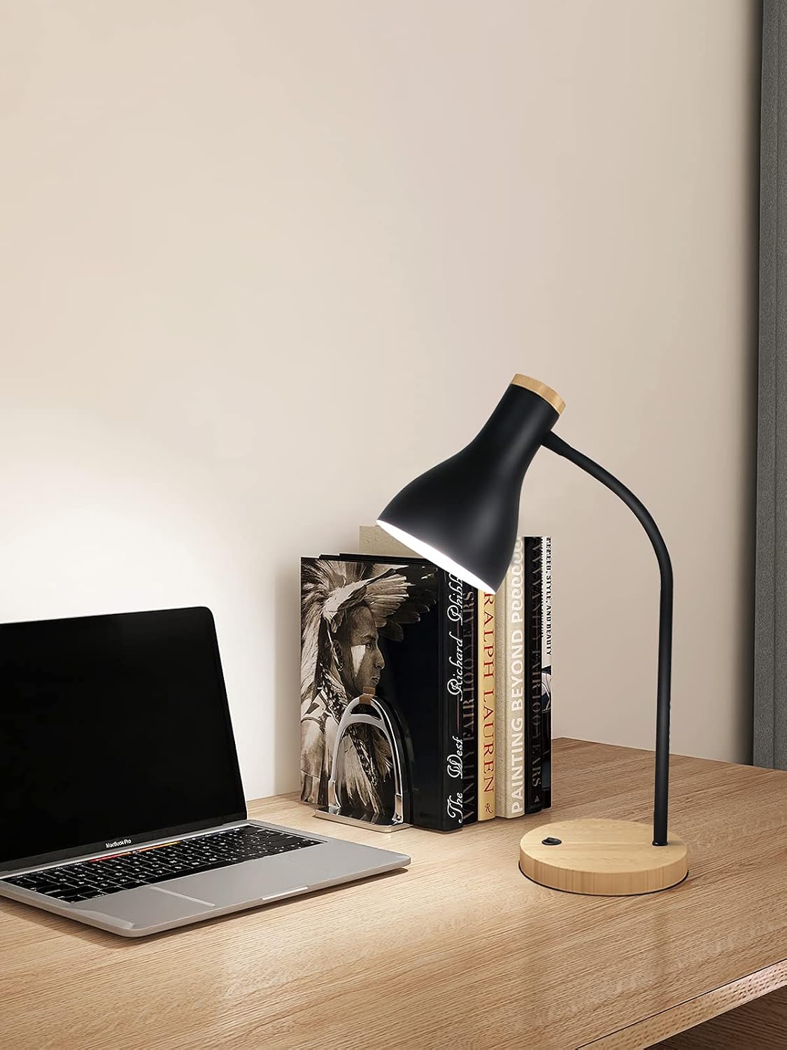 Metal Desk Lamp Wireless Charging Table Lamp Touch Reading Lights