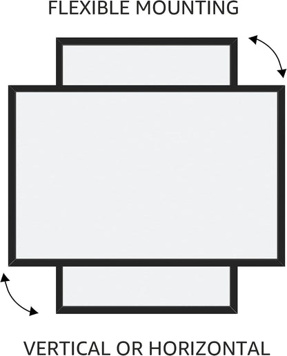 Magnetic Dry Erase Whiteboard, 36"W x 24"H, Aluminum Frame, Silver/White, Easy to Install and Clean