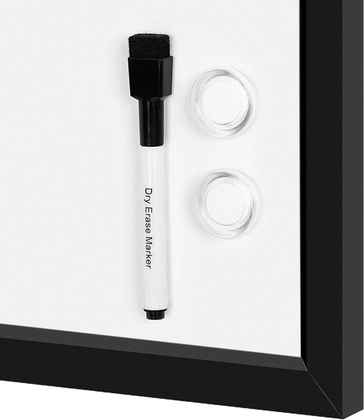 Magnetic Dry Erase Whiteboard, 36"W x 24"H, Aluminum Frame, Silver/White, Easy to Install and Clean