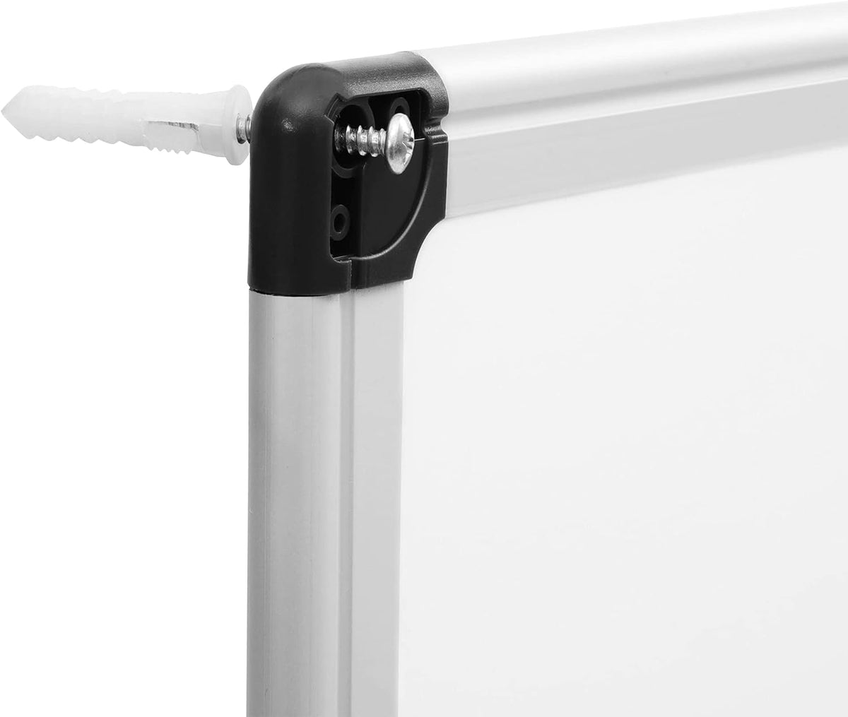 Magnetic Dry Erase Whiteboard, 36"W x 24"H, Aluminum Frame, Silver/White, Easy to Install and Clean