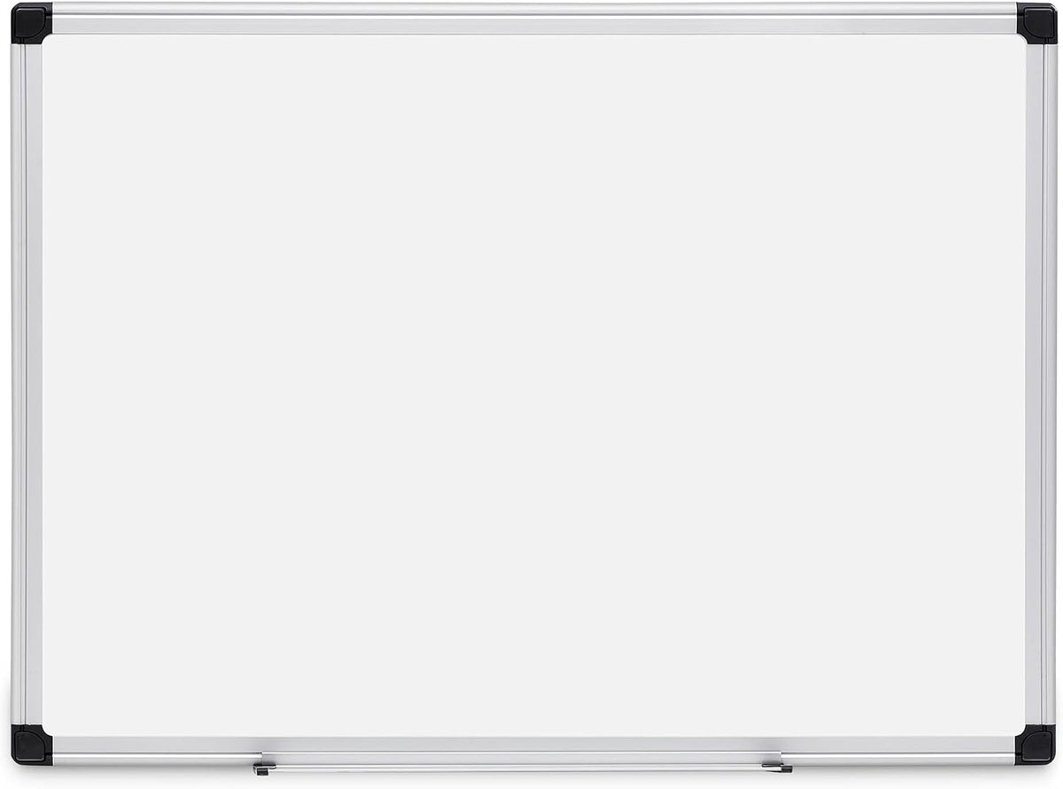 Magnetic Dry Erase Whiteboard, 36"W x 24"H, Aluminum Frame, Silver/White, Easy to Install and Clean