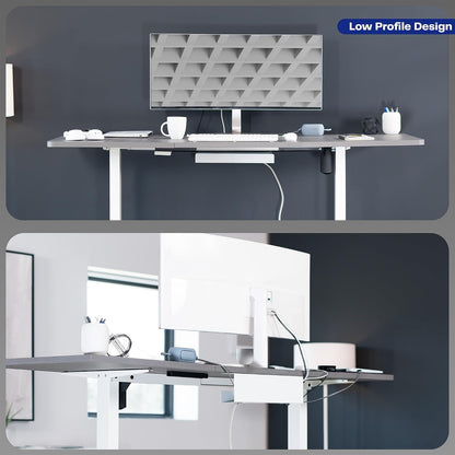 Black 17 in Under Desk Cable Management Tray, DESK-AC06-1C