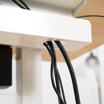 Black 17 in Under Desk Cable Management Tray, DESK-AC06-1C