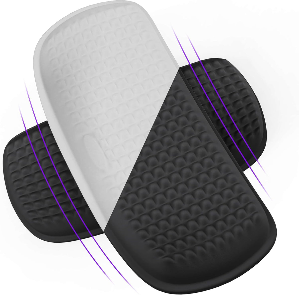 L-Shaped Desk Elbow Pad for Desk, Memory Foam Elbow Support Padding with Non-Slip, Ergonomic Desk Edge Cushion, Wrist Comfort Support for Office Home (Diamond Black)