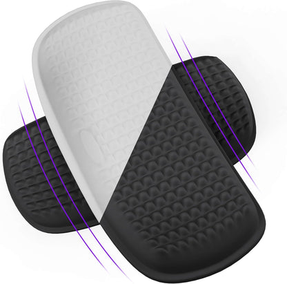 L-Shaped Desk Elbow Pad for Desk, Memory Foam Elbow Support Padding with Non-Slip, Ergonomic Desk Edge Cushion, Wrist Comfort Support for Office Home (Diamond Black)