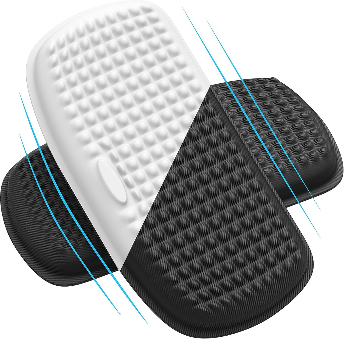 L-Shaped Desk Elbow Pad for Desk, Memory Foam Elbow Support Padding with Non-Slip, Ergonomic Desk Edge Cushion, Wrist Comfort Support for Office Home (Diamond Black)