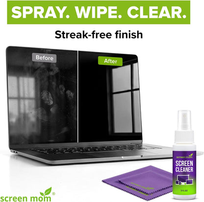Screen Cleaner Spray 2oz Bottle for TV, Car, Laptop & Computer