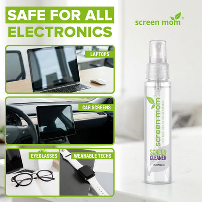 Screen Cleaner Spray 2oz Bottle for TV, Car, Laptop & Computer