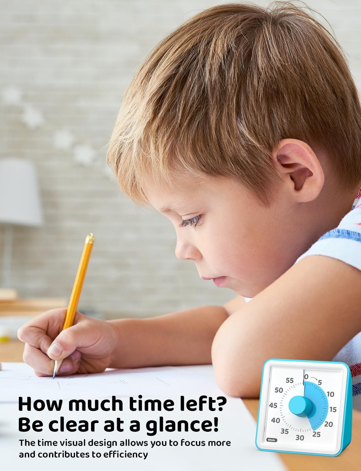 LIORQUE Visual Timer for Kids, 60 Minute Countdown Timer, Green