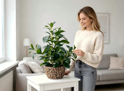 Fake Plants Potted Artificial Succulents Home Office Decor