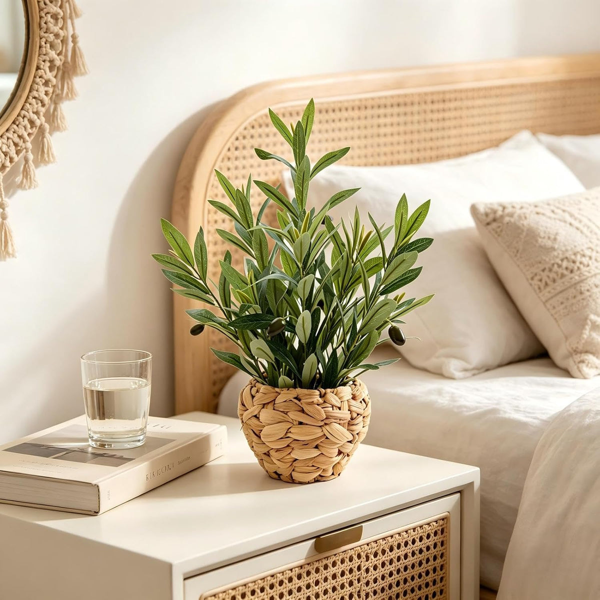 Fake Plants Potted Artificial Succulents Home Office Decor