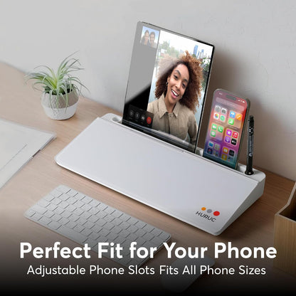 Desk Buddy Glass Desktop Whiteboard – Desk Board Buddy Hidden Storage