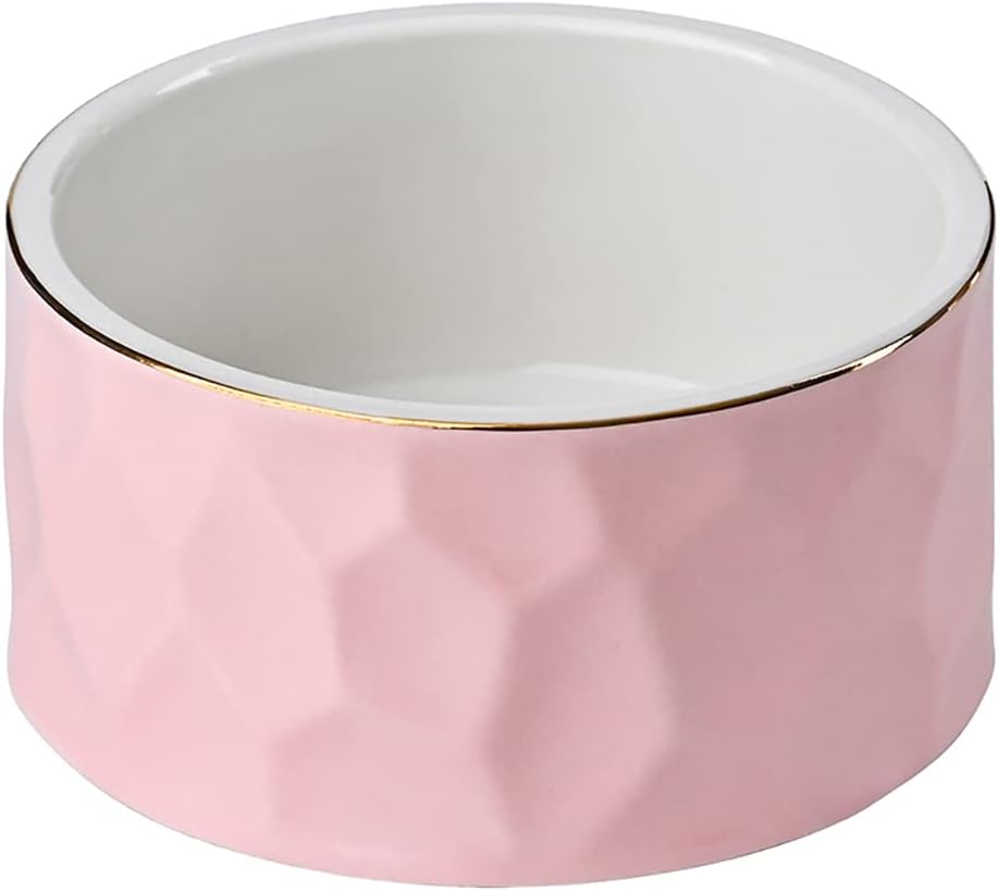 Ceramic Paper Clip Holder Ceramic Paper Clip Dispenser Organizer for Office Desk Binder Clip Holder (Pink)