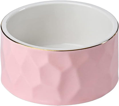 Ceramic Paper Clip Holder Ceramic Paper Clip Dispenser Organizer for Office Desk Binder Clip Holder (Pink)