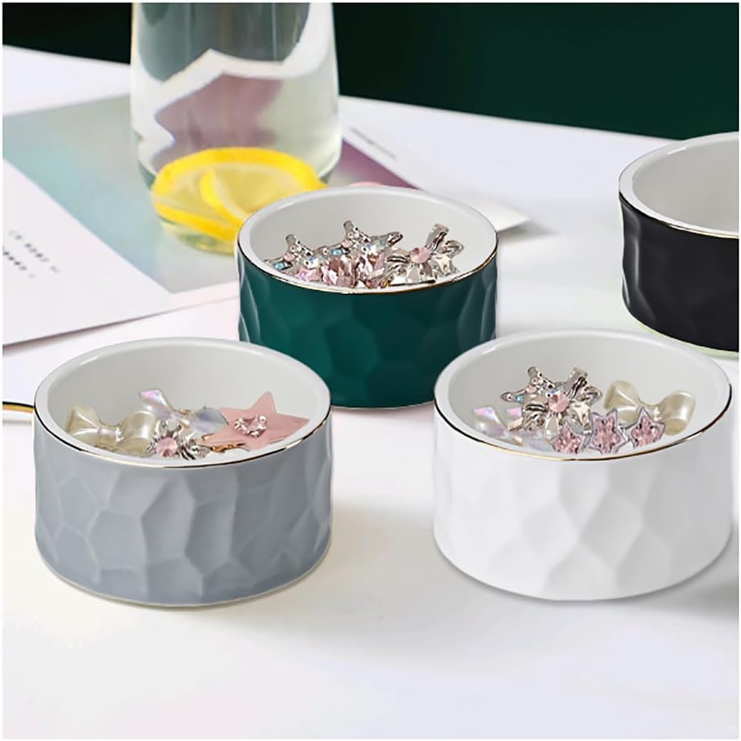 Ceramic Paper Clip Holder Ceramic Paper Clip Dispenser Organizer for Office Desk Binder Clip Holder (Pink)